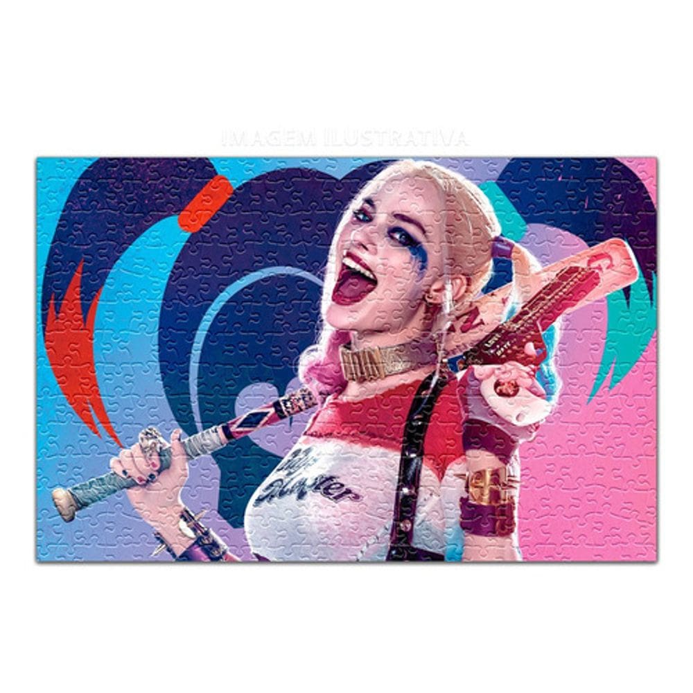 Quebra Cabeça Harley Quinn Personalizado 48 Peças