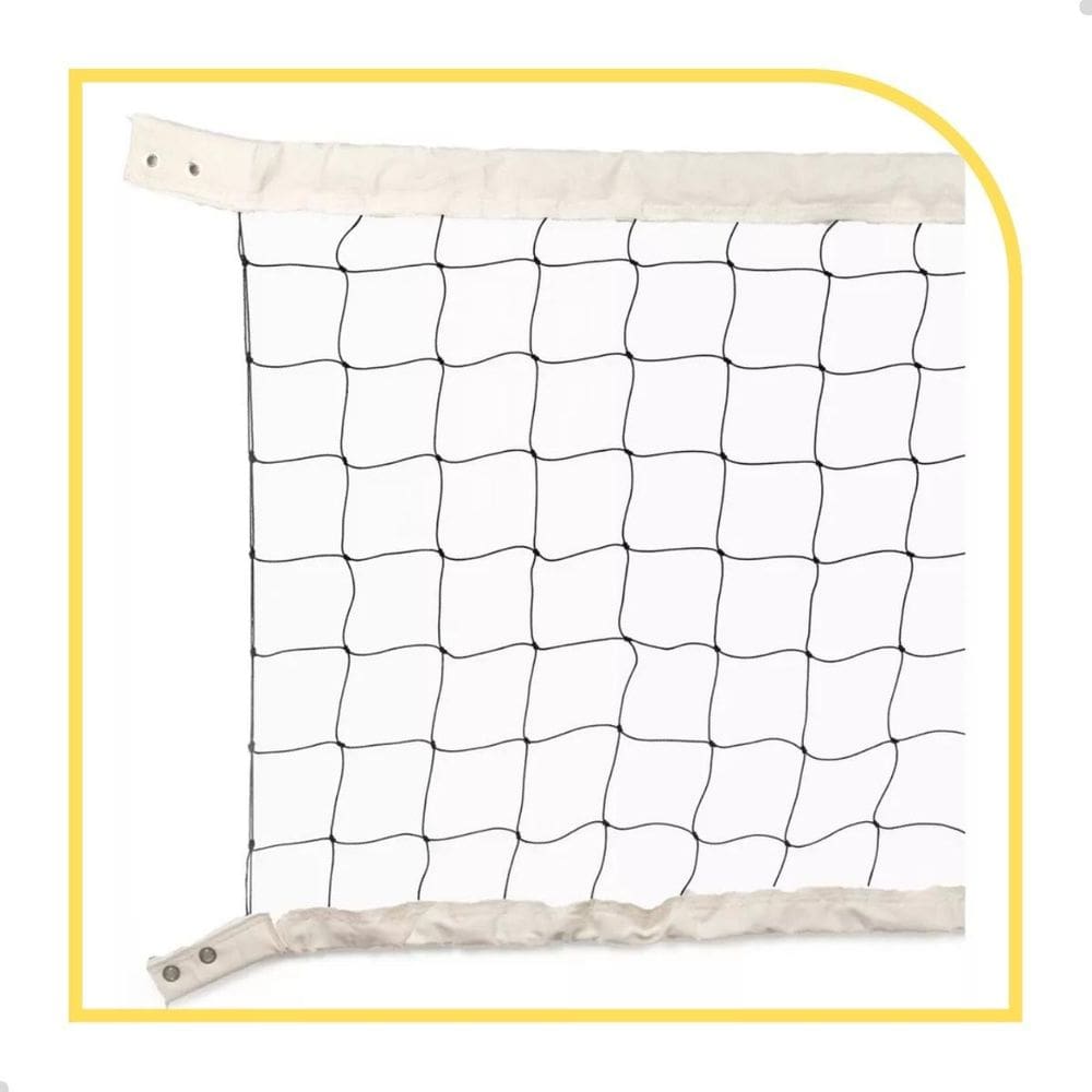 Rede De Volei 9,5Mts 2 Lonas Fio 1Mm Seda Sports Mania
