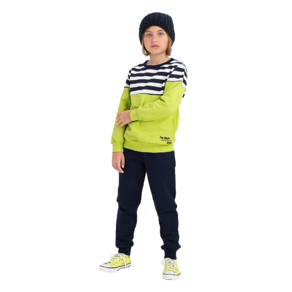 Conjunto moletom menino inverno - moda infantil