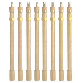 8 Prolongador Extensão Rígida Metal 125mm Bico De Roda