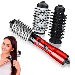 Escova Rotativa 2 Em 1 Secadora Cabelo Liso E Brilhante