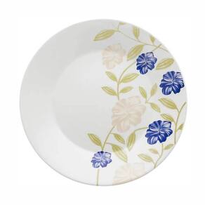 Prato Raso Porcelana Azul Perfeito 26Cm 1 Peça Oxford