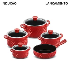 Jogo De Panelas De Cerâmica Twist Indução Pomodoro Ceraflame