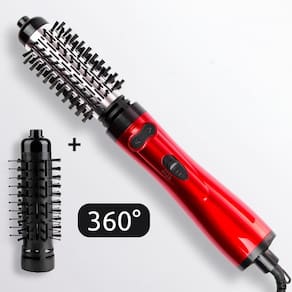 Escova Rotativa 2 Em 1 Seca E Modela Cabelo Liso Brilhante