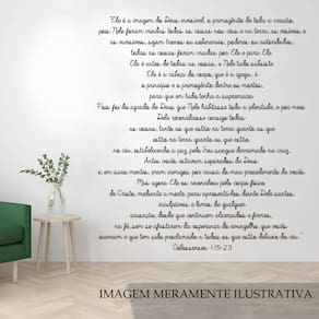 Adesivo De Parede Frase Colossenses 115-23 Mod01