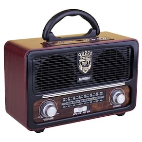 Rádio Portátil Retrô Bluetooth USB Alfacell AL0111