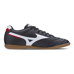 Chuteira Futsal Mizuno Morelia Club IN - Masculino - Preto-Branco