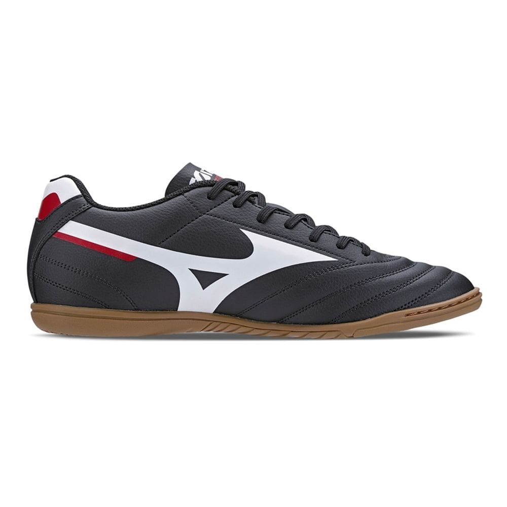 Chuteira Futsal Mizuno Morelia Club IN - Masculino - Preto-Branco