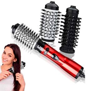 Escova Rotativa 2 Em 1 Seca E Alisa Cabelo Brilhante