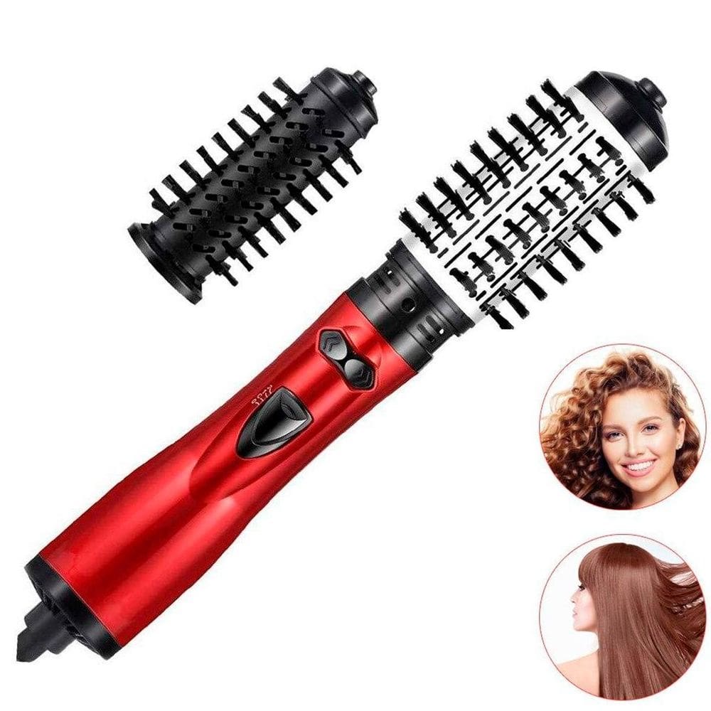 Escova Rotativa 2 Em 1 Secador Alisadora Potente Cabelo