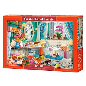 Puzzle 1500 Peças Pets No Banho - Imp. Castorland