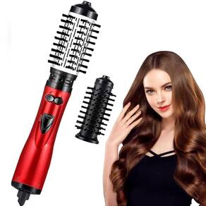 Escova Rotativa 2 Em 1 Seca E Modela Cabelo Liso Brilhante