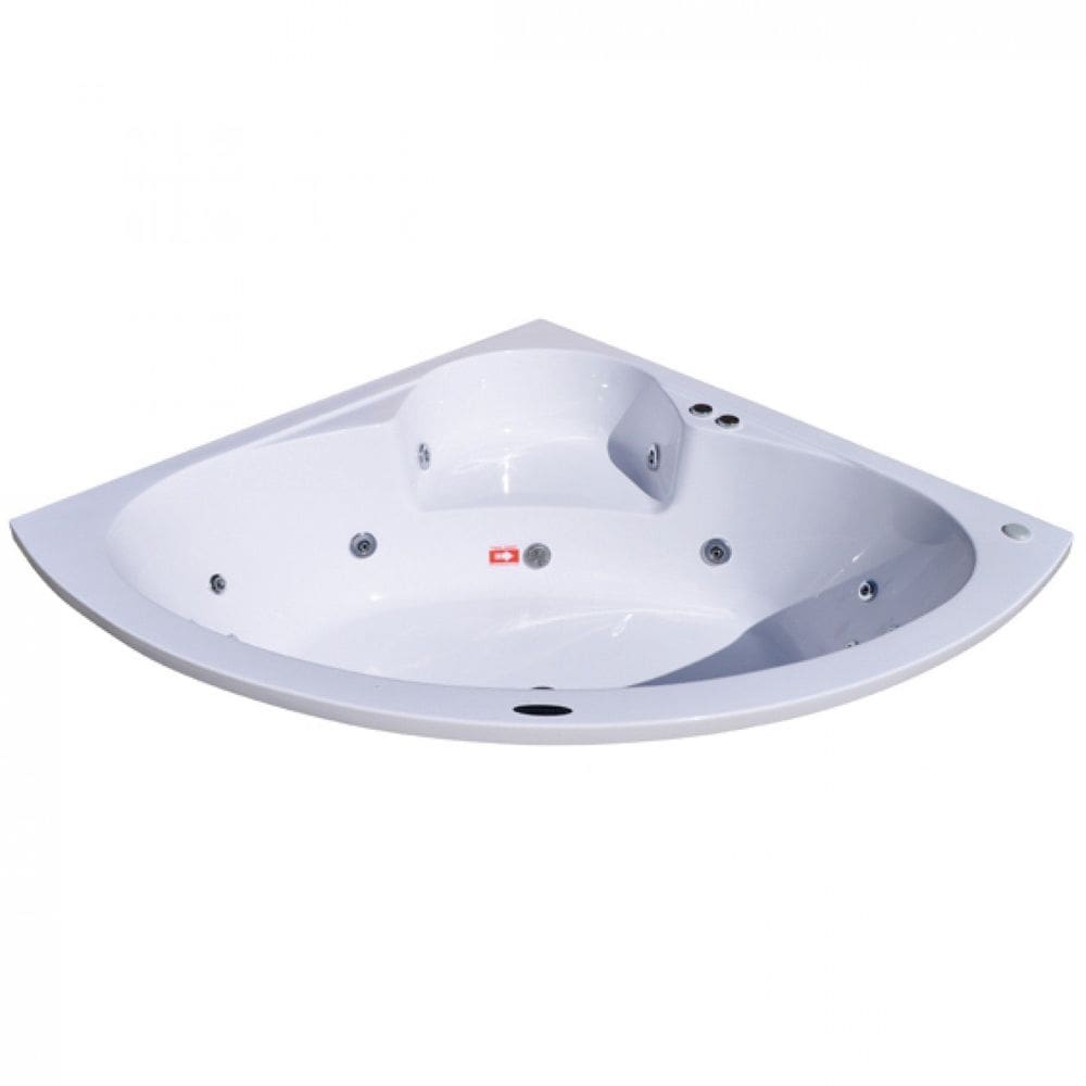 Banheira Hidromassagem Astra Copacabana Luxo 143cmx189cmx43cm - 04 Jatos Acrílico P3 Sem Aquecedor 110V