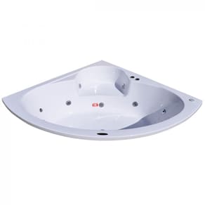 Banheira Hidromassagem Astra Copacabana Luxo 143cmx189cmx43cm - 04 Jatos Acrílico P3 Sem Aquecedor 110V