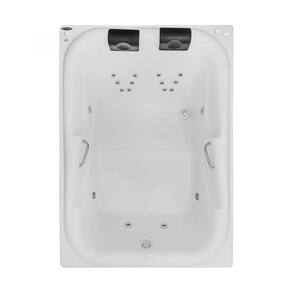 Banheira Hidromassagem Astra Double Tahiti Luxo 180cmx130cmx63cm - 04 Jatos Acrílico P3 Com Aquecedo 110V