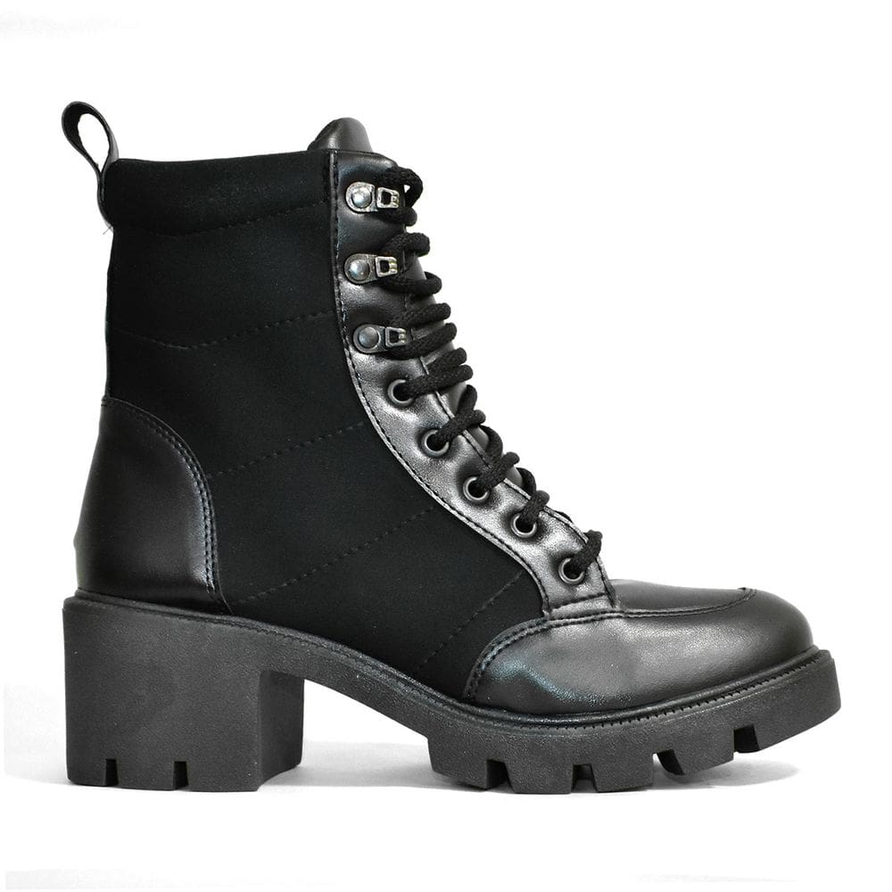 Coturno Godiva Tratorado Multimaterial Feminino Preto