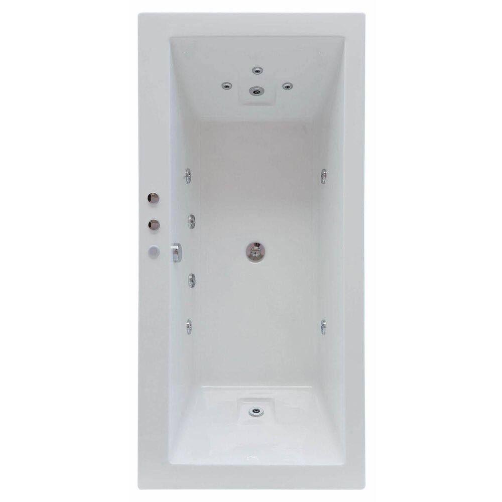 Banheira Hidromassagem Astra Cayman Luxo 180cmx85cmx47cm - 04 Jatos Acrílico P2 Com Aquecedor 110V