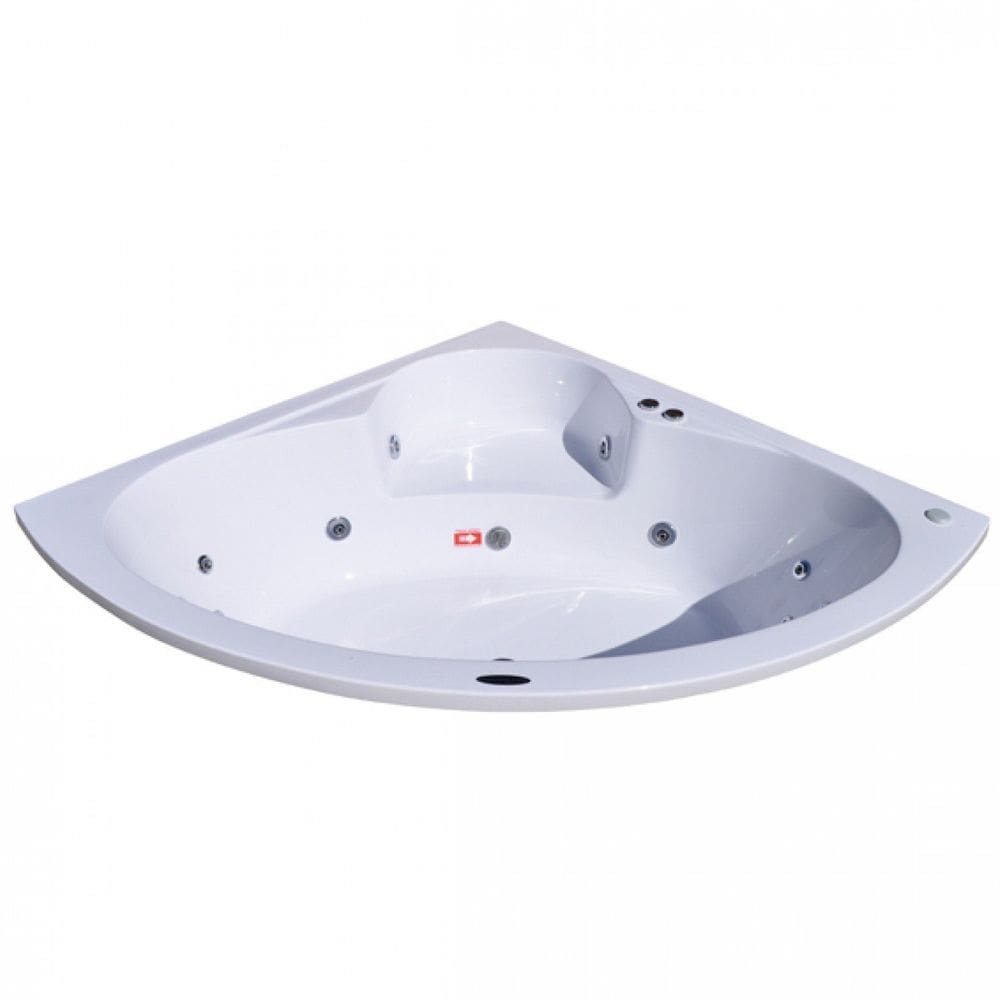 Banheira Hidromassagem Astra Copacabana Gran Luxo 143cmx189cmx43cm - 06 Jatos Acrílico P3 Sem Aquecedor 220V