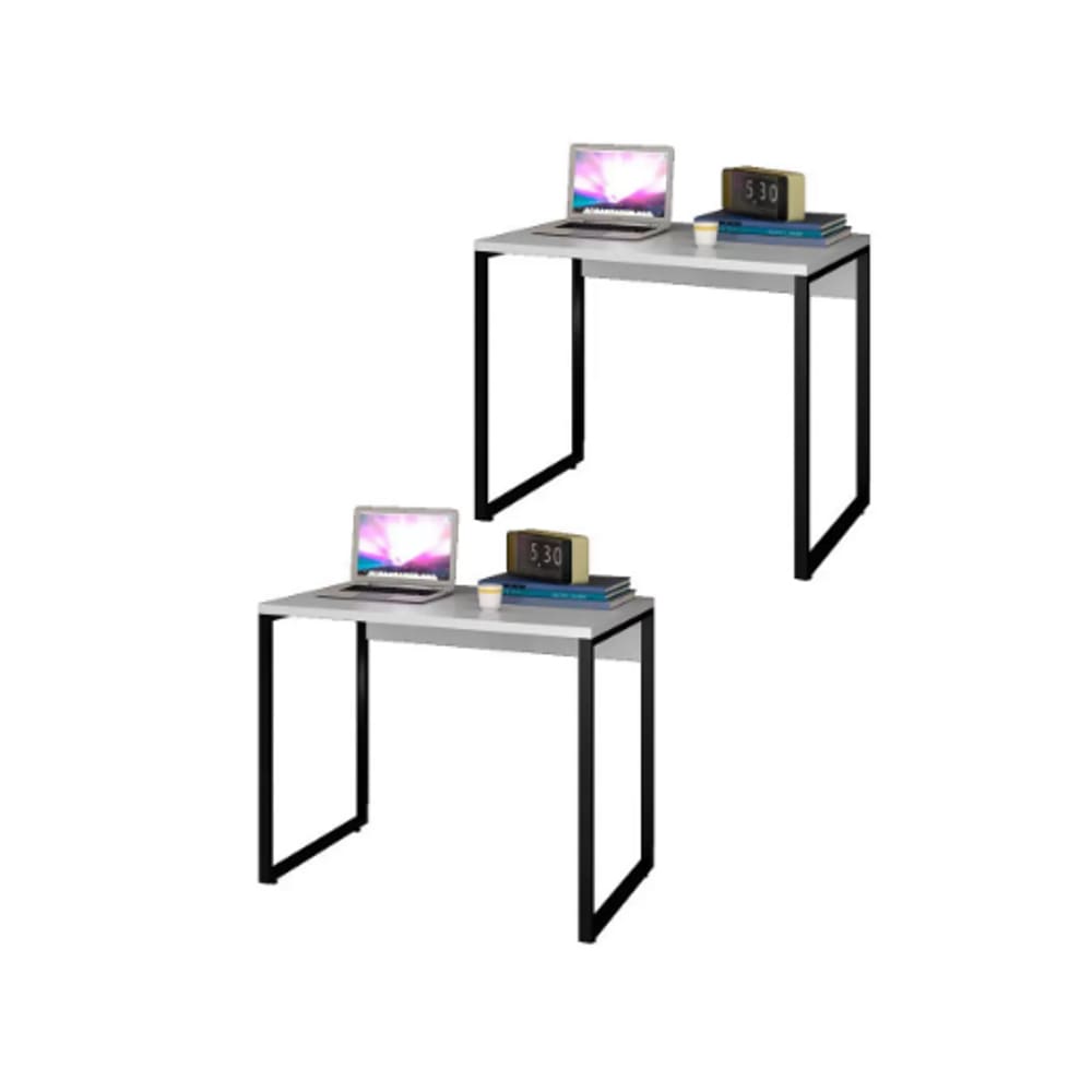 Mesa Econo 90Cm Com Duas Branca