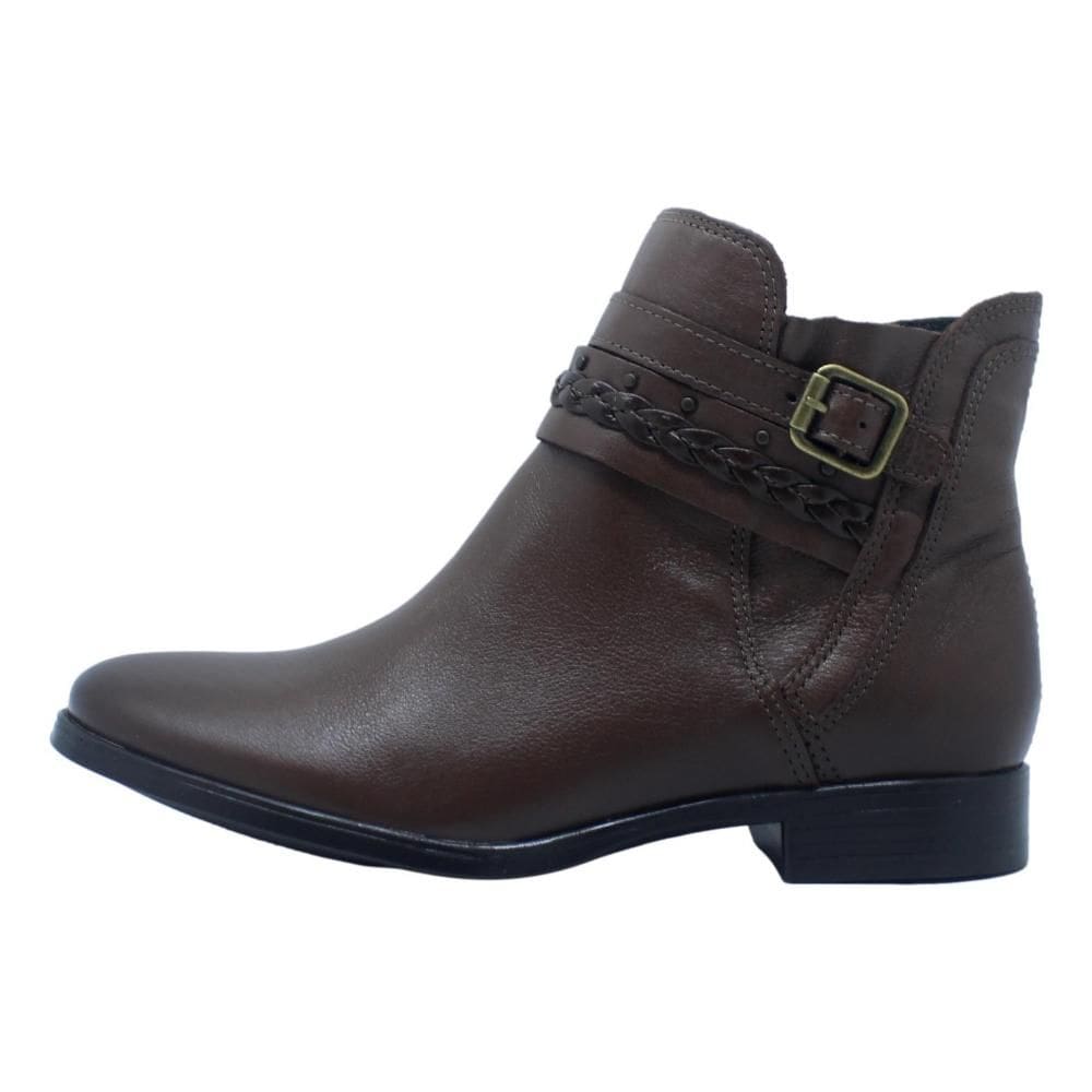 Bota Feminina Cano Curto Couro Newborn