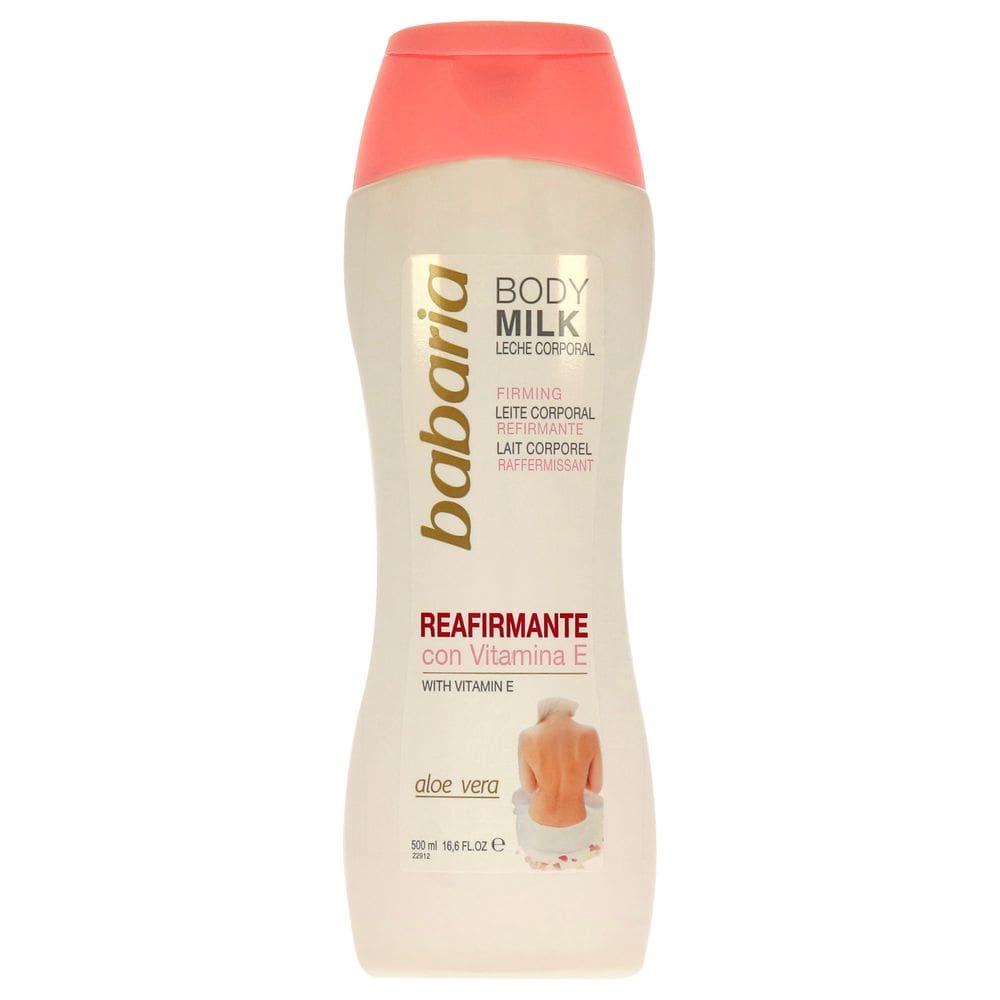 Hidratante Babaria Leite Corporal Firming 500mL com Vitamina E