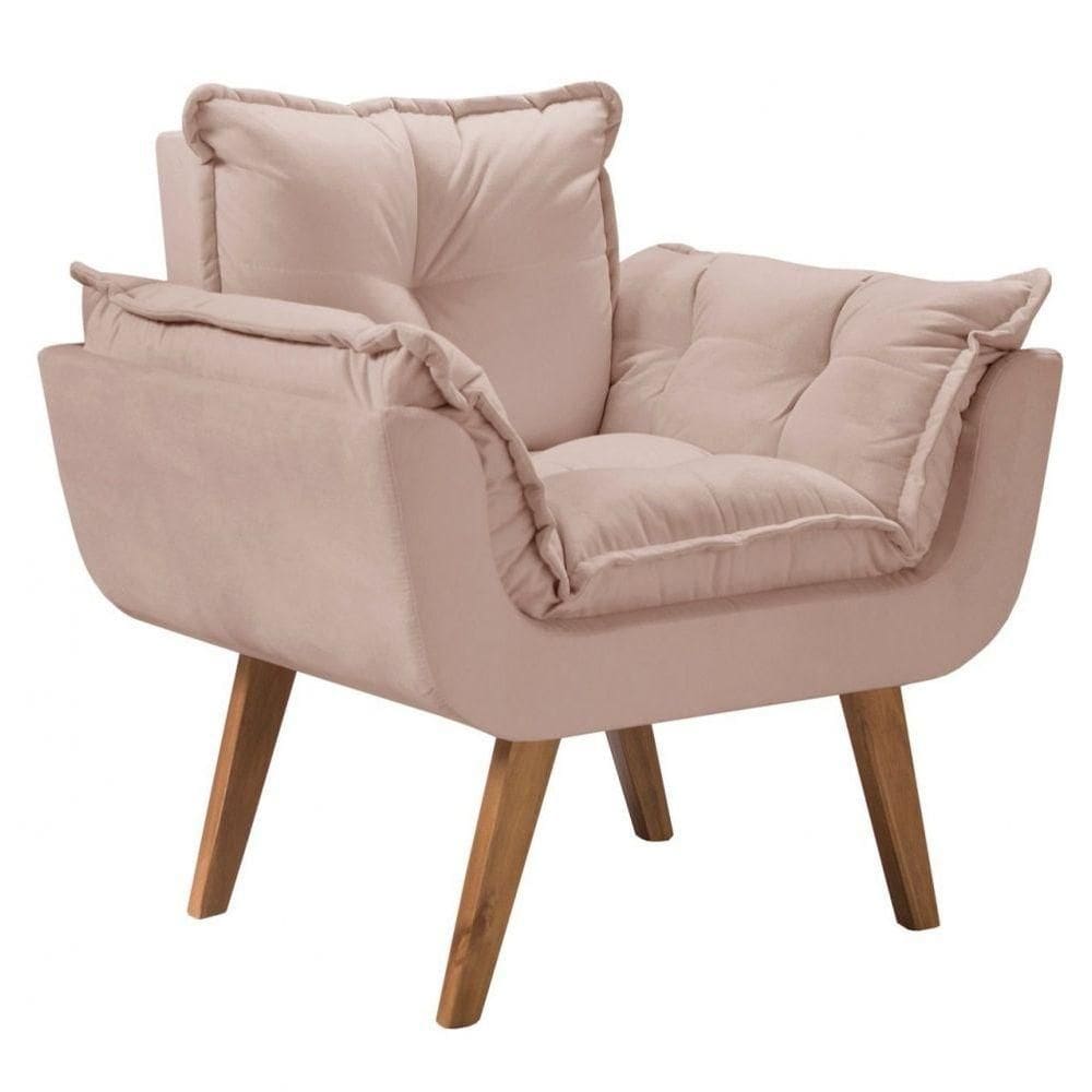 Poltrona Opalla 1 Lugar Suede D Salla Cappuccino