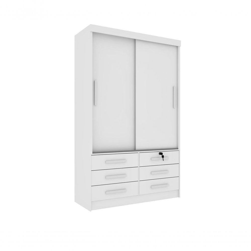 Guarda Roupa Casal Chicago 2 Portas 6 Gavetas S-espelho Tcil