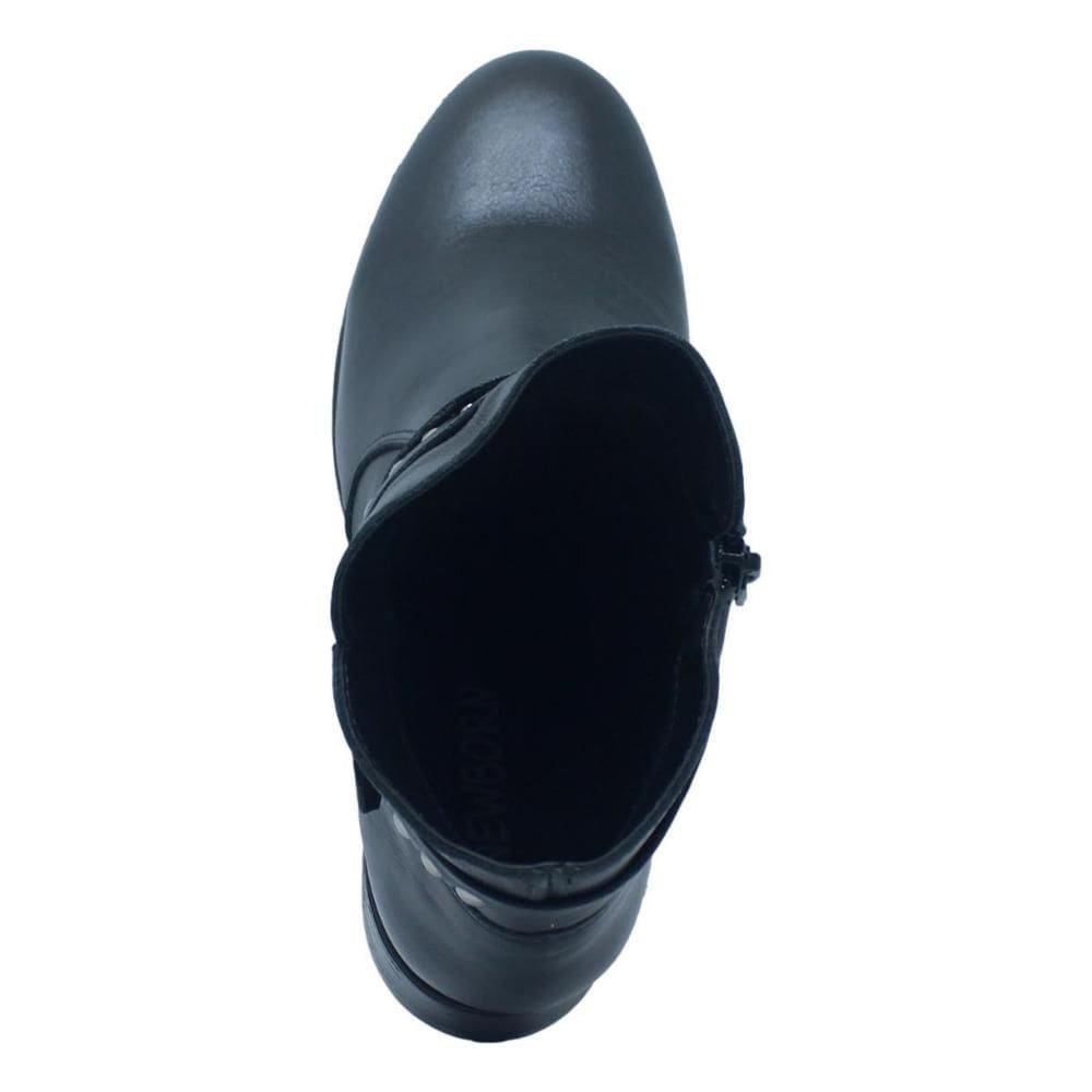Bota Feminina Cano Curto Couro Newborn