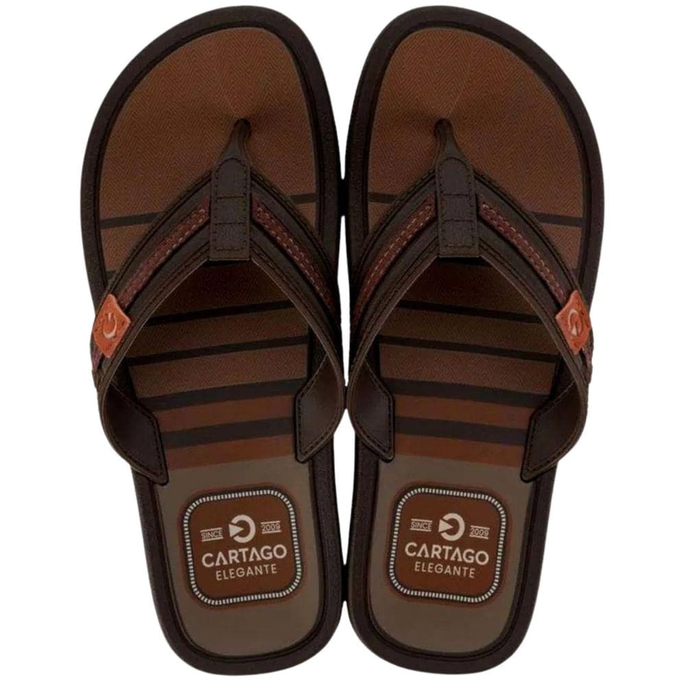 Chinelo Cartago Maiorca Infantil Marrom