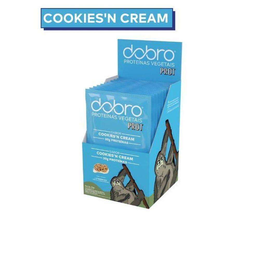 Proteína Vegetal Cookies Cream Dose Unica 10X30G - Dobro