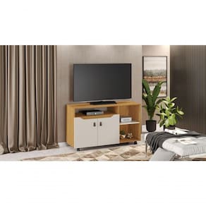 Rack Para Tv Até 49` Com 2 Portas Seleto - Jcm Movelaria Cinamomo-off White