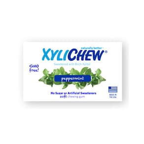 Frasco de goma XyliChew de hortelã-pimenta 60 CT da Xylichew (pacote com 2)