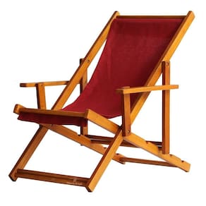 Espreguiçadeira Preguiçosa Dobrável Mel Cb-vermelho
