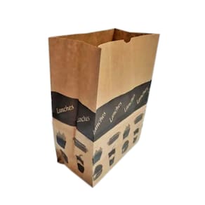 Saco Kraft Delivery G Preto - 100 unidades