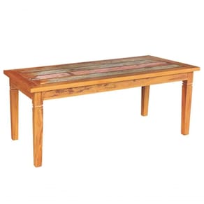 Mesa De Jantar 2,5 M Madeira Maciça Pátina