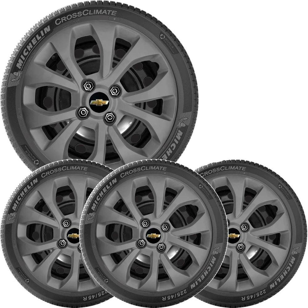 4X Calota Onix Prisma 2017 A 2021 Aro 15 Grafite 375Cb