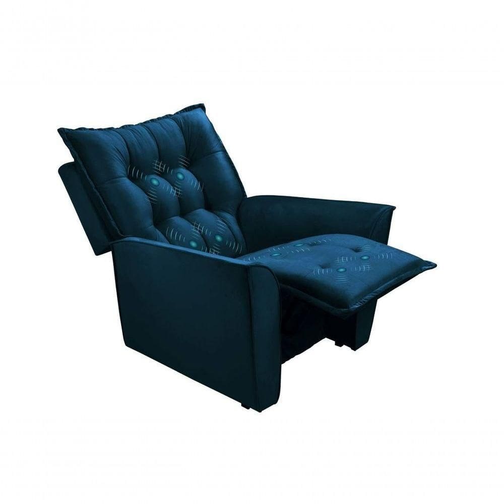 Selena Poltrona Reclinável Com Massagem- Csr Studio Marinho