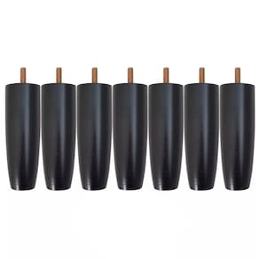 Conjunto 7 Pés Para Cama Colchão Box Baú Casal ou Solteiro 12cm