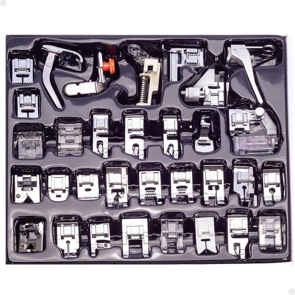 Kit 32 pc Calçador Sapata Lorben Maquina Costura Doméstica
