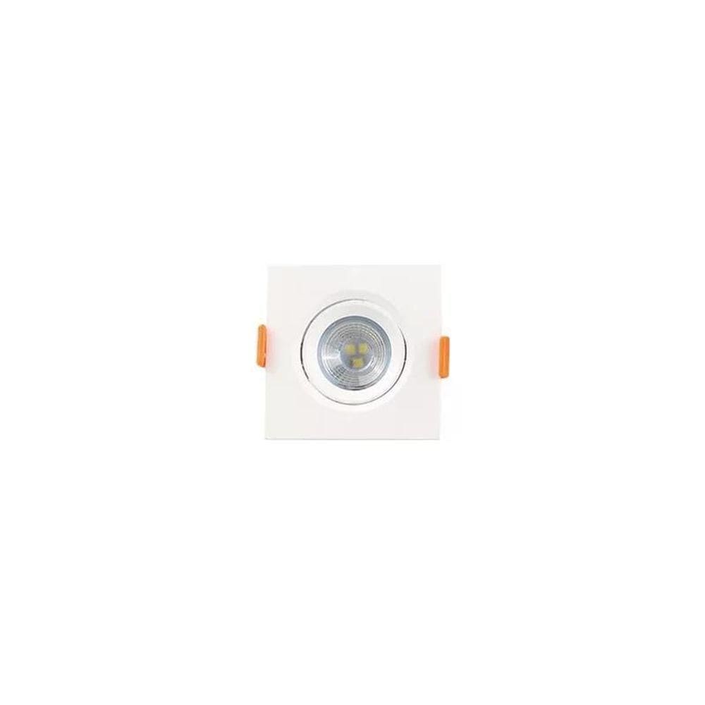 Mini Spot Led Embutir Quadrado Fênix 5w 3000k Mr16 Bivolt Kian