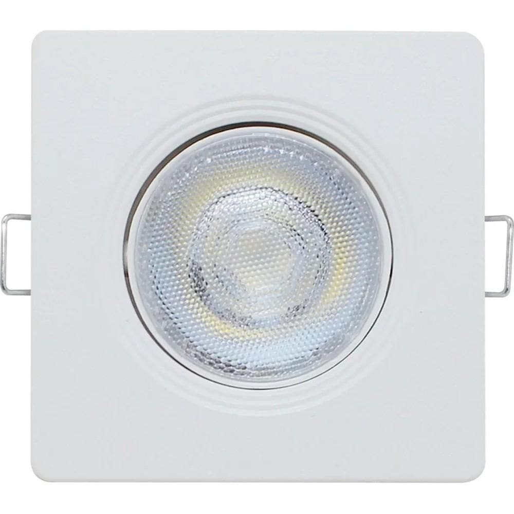 Mini Spot Led Embutir Quadrado Fênix 3w 3000k Mr11 Bivolt Kian