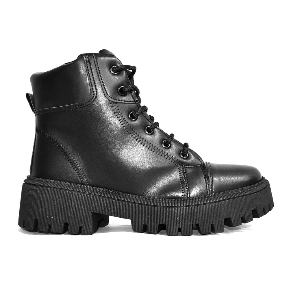Coturno Godiva Cano Curto Sola Grossa Feminino Preto