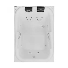 Banheira Hidromassagem Astra Double Tahiti Luxo 180cmx130cmx63cm - 04 Jatos Acrílico P6 Com Aquecedor 220V