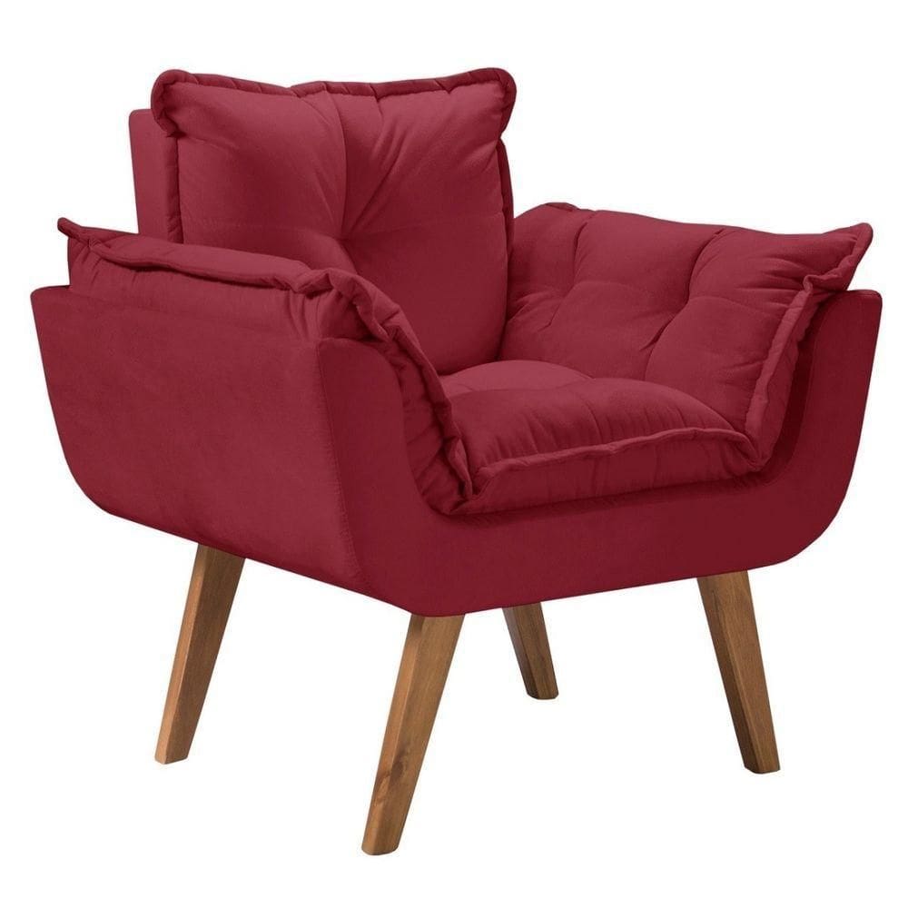 Poltrona Opalla Pé Palito Suede D Salla1 Lugar