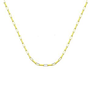 Corrente Masculina Elos 4 mm - Banhada em Ouro 18k