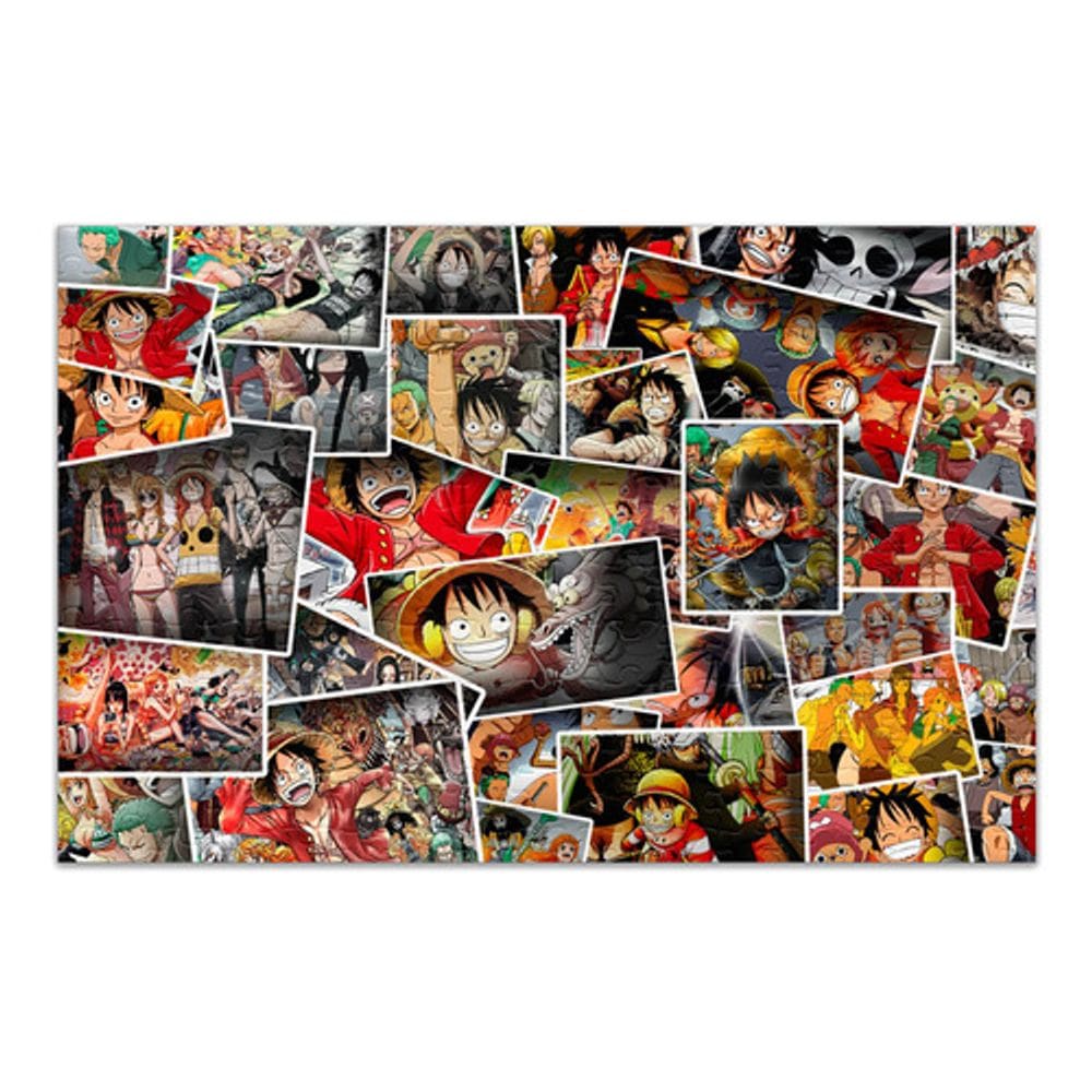 Quebra-cabeça Personalizado One Piece Luffy 48 Peças