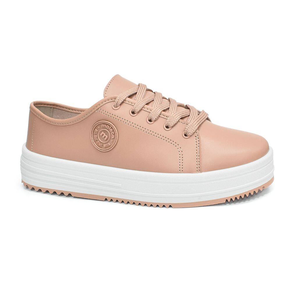 Tênis Moleca Casual Napa Feminino Nude