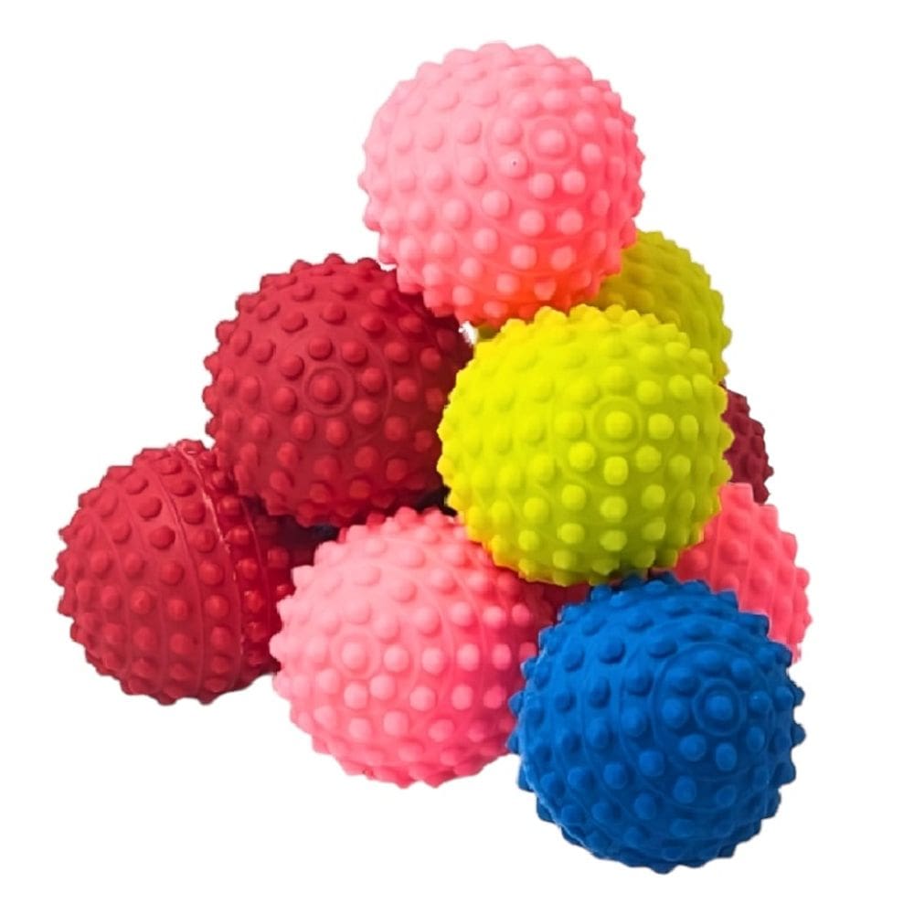 Kit 60 Bolinha Cravo Fisioterapia Mão Bola Pet Massageadora
