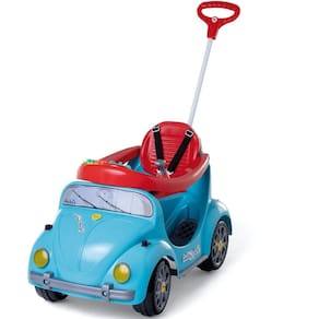 Carrinho para Criança Quadriciclo com Empurrador Fouks Azul Calesita