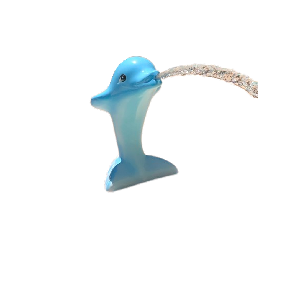 Cascata para piscina Golfinho em fibra de vidro (disponíveis nas cores AZUL, BRANCO e ROSA)